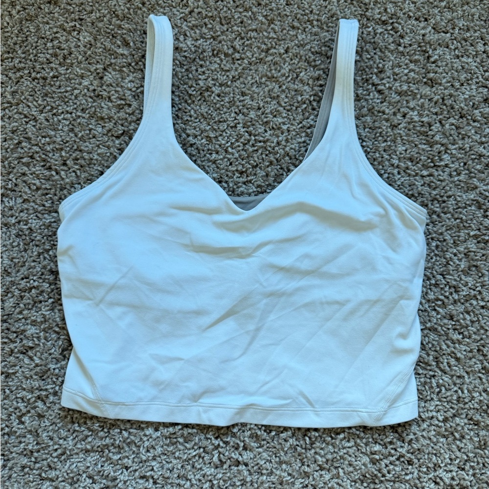White Lululemon Align tank top